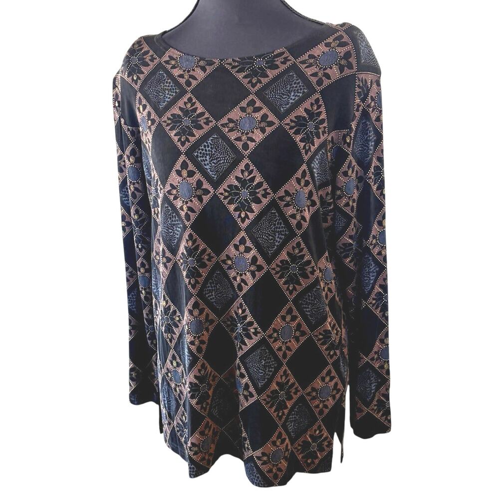 90s Whimsigoth Witchy Stretch Fairy Grunge Black Charmed Blouse Oversized Small